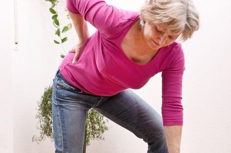 low back pain due to osteochondrosis